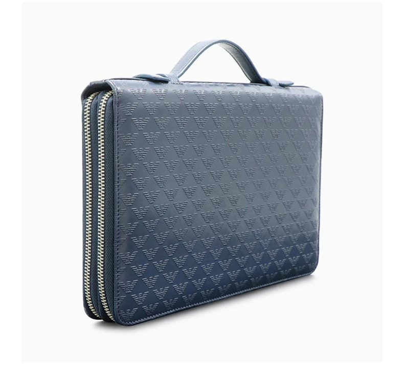 商品[国内直发] Emporio Armani|EMPORIO ARMANI 灰色男士手拿包 Y4R015-YC043-80482,价格¥2306,第5张图片详细描述