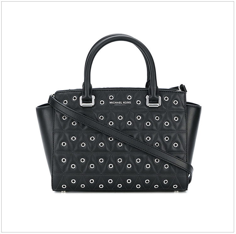 商品[国内直发] Michael Kors|Michael Kors 迈克高仕 SELMA系列黑色牛皮女士手提包 30F7SLMS6O-BLACK,价格¥1620,第7张图片详细描述