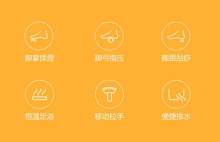 商品[国内直发] HITH|HITH智能足浴桶足浴盆3D舒适按摩恒温智能模式温度控制有线版自动按摩泡脚桶盆 Q3 旋钮款,价格¥485,第2张图片详细描述