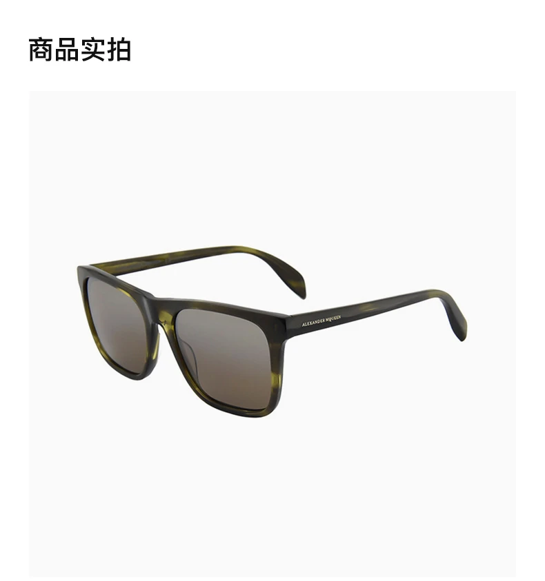 商品Alexander McQueen|Alexander McQueen 亚历山大·麦昆 男士太阳镜 AM0112S-003,价格¥509,第2张图片详细描述