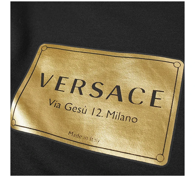 商品[国内直发] Versace|VERSACE 黑色男士T恤 A87387-A228806-A1008,价格¥2248,第7张图片详细描述