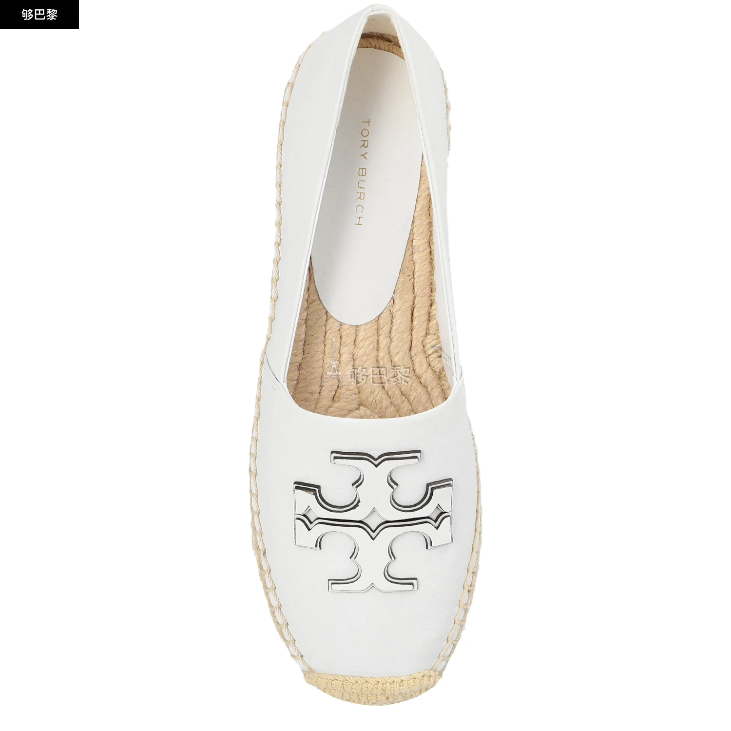 商品Tory Burch|【预售】 女士 厚底鞋 Ines 厚底麻底鞋  TOR8ZU76WHT,价格¥3179,第6张图片详细描述