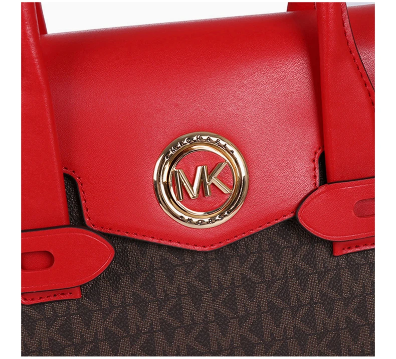 商品Michael Kors|Michael Kors 迈克高仕 女士红色单肩手提包 30S0GNMS1B-BRNBRTRED,价格¥1215,第4张图片详细描述