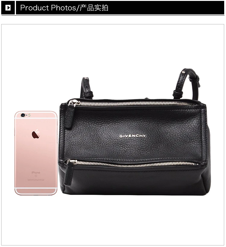 商品[国内直发] Givenchy|GIVENCHY 纪梵希 女士黑色皮质单肩包 BB05253013-001,价格¥8971,第3张图片详细描述