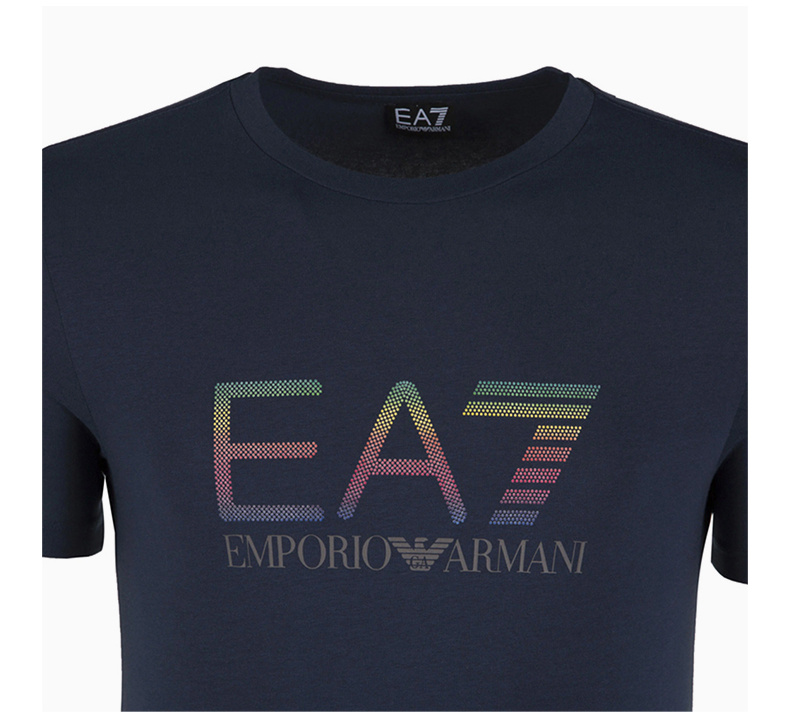 商品Emporio Armani|Emporio Armani 安普里奥 阿玛尼 男士海军蓝色短袖T恤 3ZPT41-PJ18Z-1554,价格¥497,第8张图片详细描述