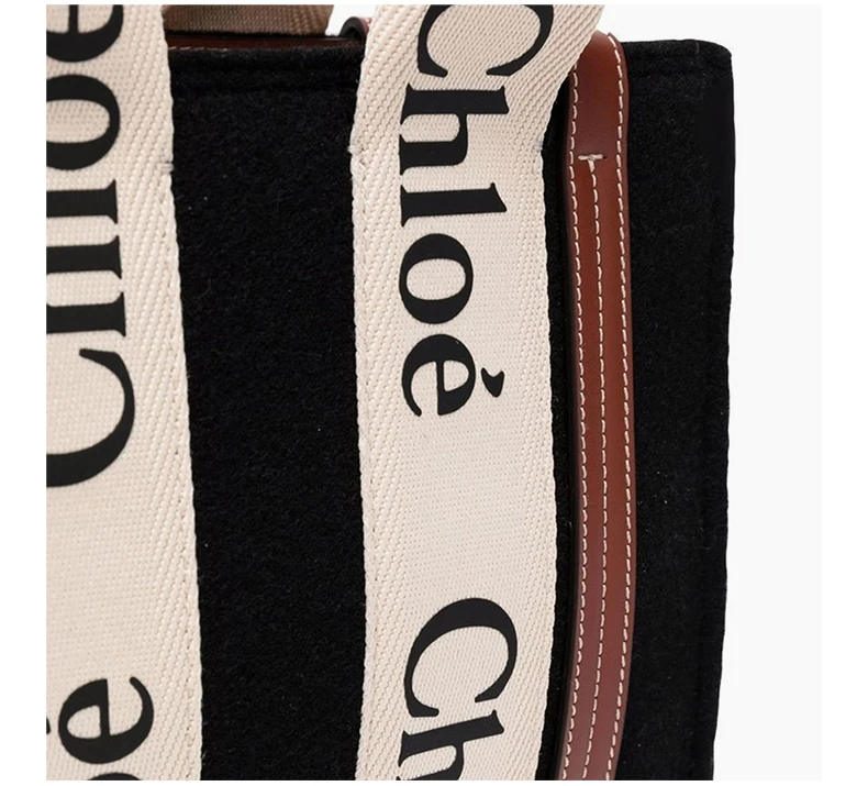 商品[国内直发] Chloé|CHLOE' 女士黑色托特包 C22SS397-G64-001,价格¥9445,第7张图片详细描述
