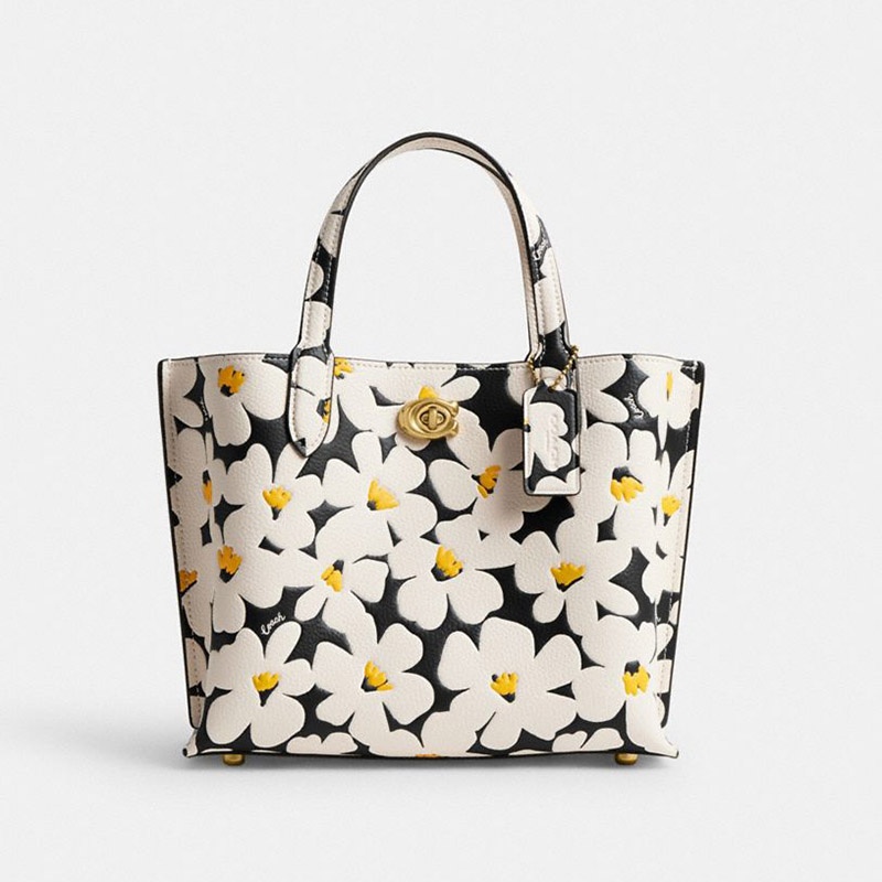 商品[国内直发] Coach|COACH蔻驰 女士专柜款白色牛皮革中号手提托特包C8561 B4CAH,价格¥2212,第12张图片详细描述