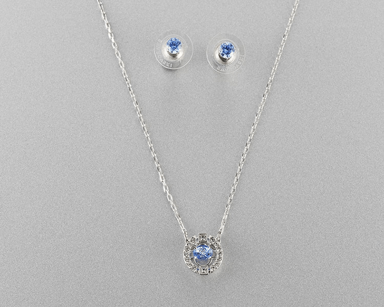 商品Swarovski|SWAROVSKI 施华洛世奇 跳动的心项链 新款饰品 蓝跳套装 5480485七夕情人节礼物 送女友 ,价格¥615,第4张图片详细描述