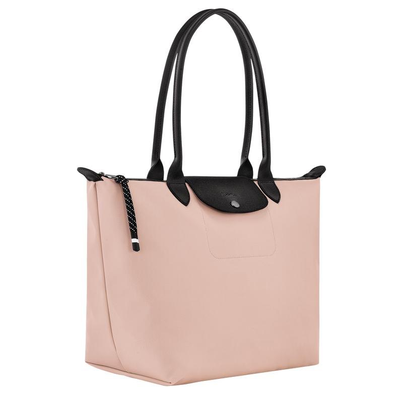 商品Longchamp|LONGCHAMP珑骧 Le Pliage Energy大号女士裸色帆布单肩包,价格¥2046,第4张图片详细描述