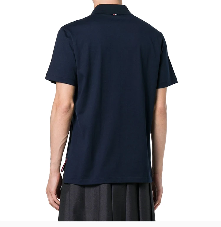 商品Thom Browne|Thom Browne 男士蓝色polo短袖上衣 MJP052A-00042-415,价格¥1451,第8张图片详细描述