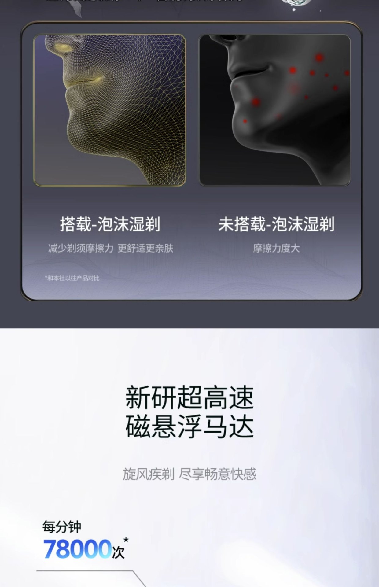 商品[国内直发] Panasonic|panasonic 松下小锤子2.0剃须刀LM34往复式电动男士刮胡刀,价格¥618,第8张图片详细描述