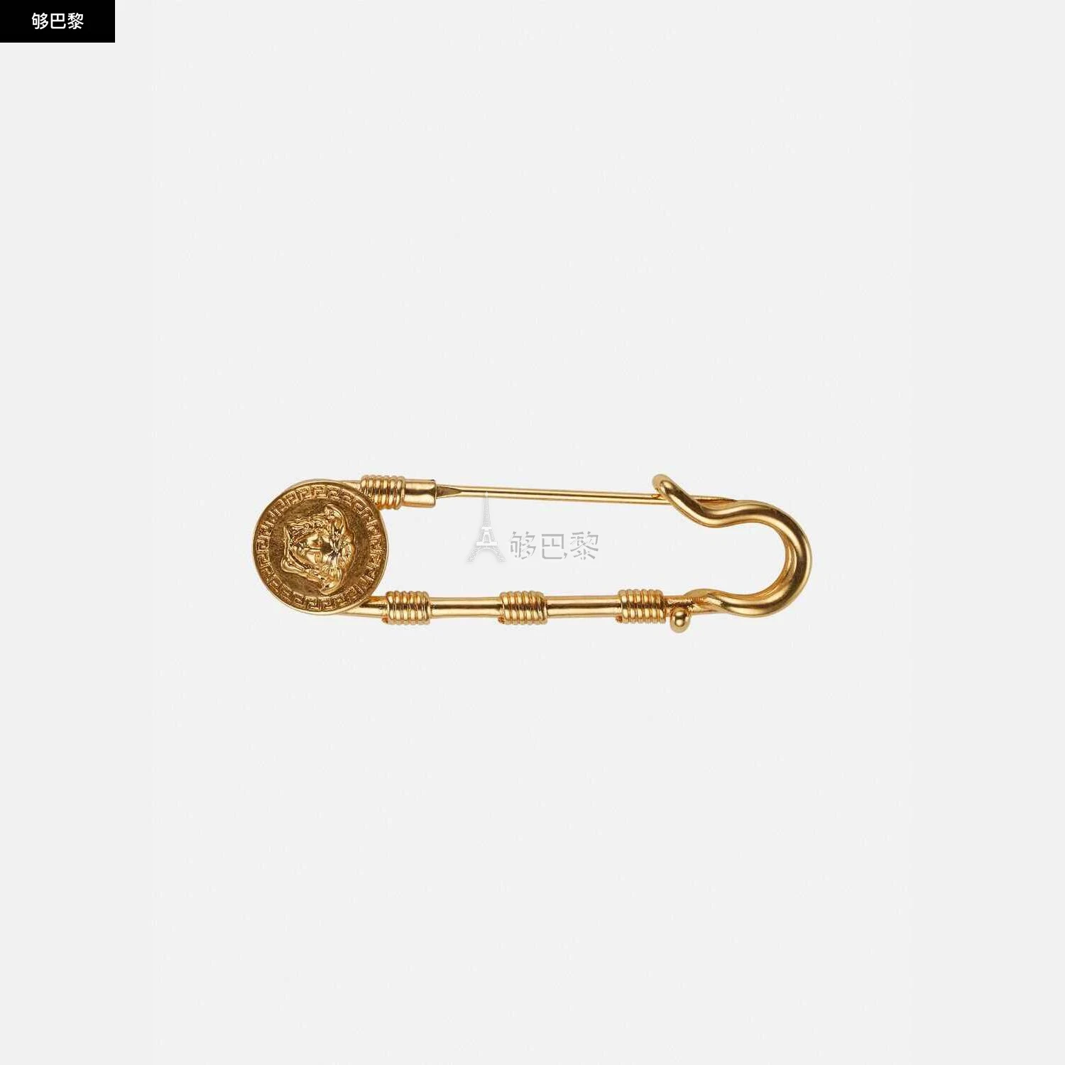 商品Versace|【预售】 范思哲 24秋冬 女士 胸针 SAFETY PIN TRIBUTE胸针 DG6H149-DJMT_KOT,价格¥1990,第3张图片详细描述