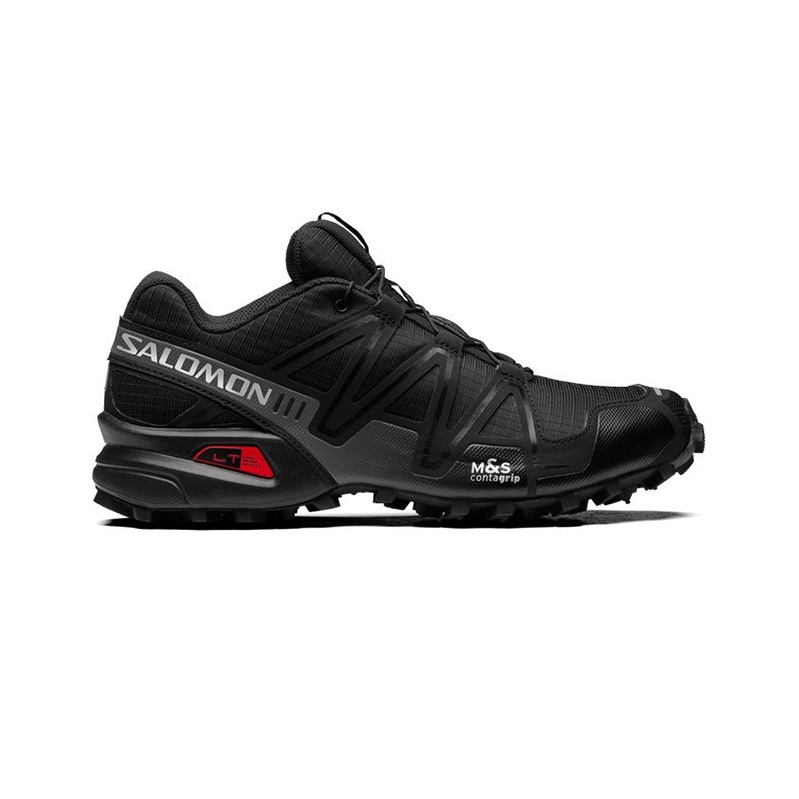商品Salomon|23新款 SPEEDCROSS3系列男女通用黑色纺织运动鞋,价格¥1469,第2张图片详细描述