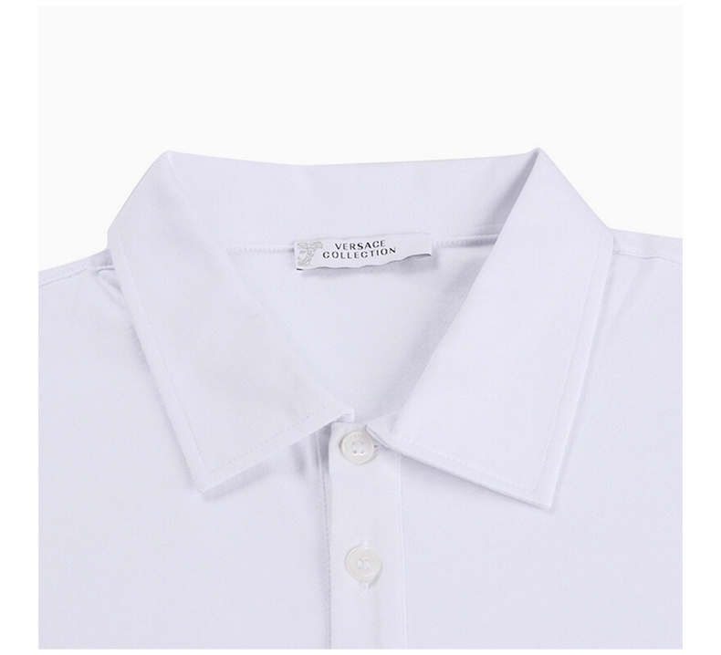 商品Versace|VERSACE COLLECTION 男士白色棉质POLO衫 V800708-VJ00180-V9052,价格¥600,第11张图片详细描述