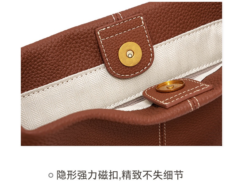 商品[国内直发] GLENVINTEN|格岚云顿新款复古真皮女包时尚简约软皮单肩包小众编织手提包,价格¥886,第13张图片详细描述