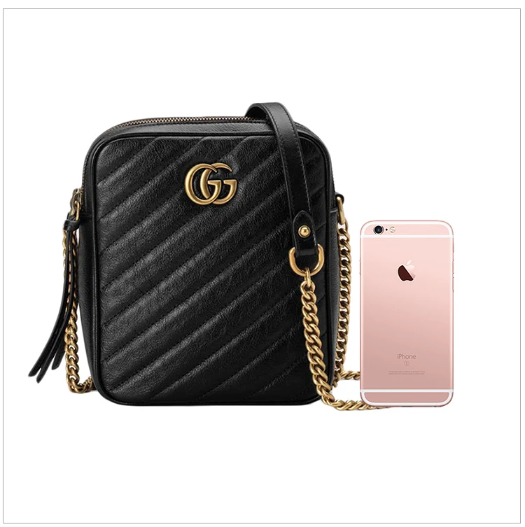 商品[国内直发] Gucci|GUCCI 古驰 女士迷你链条单肩包 550155-0OLFT-1000,价格¥9323,第2张图片详细描述