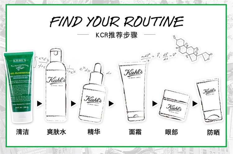 商品Kiehl's|科颜氏男士清爽净致磨砂洁面啫喱200ml,价格¥195,第8张图片详细描述