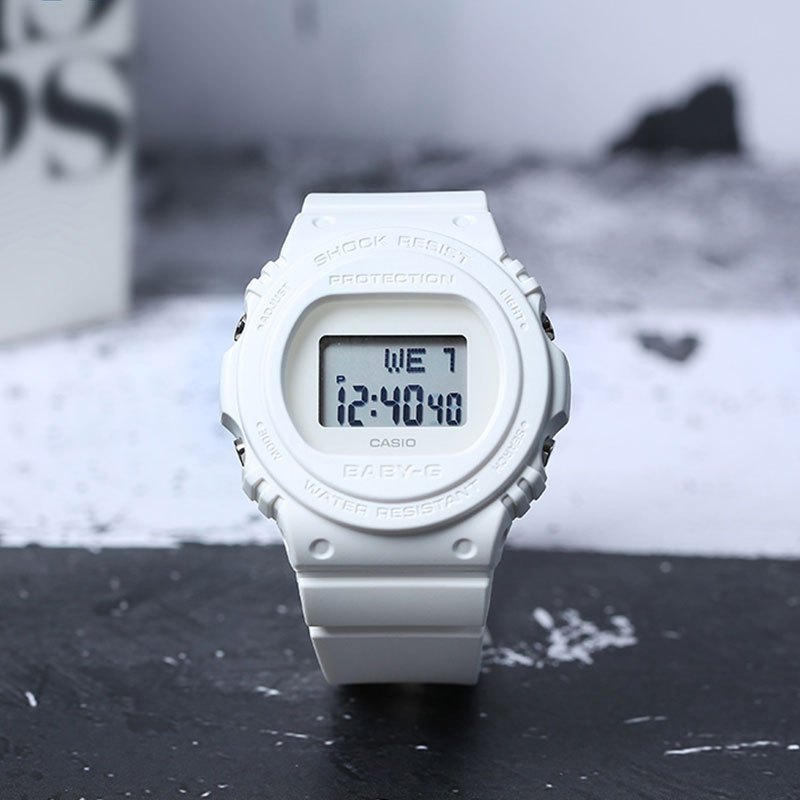 商品[国内直发] Casio|卡西欧手表BABY-G全新纯液晶显示表款 防震 200米防水 电子荧光照明 世界时间（48个城市）间歇响报 约3年电池寿命 全自动日历功能,价格¥458,第4张图片详细描述