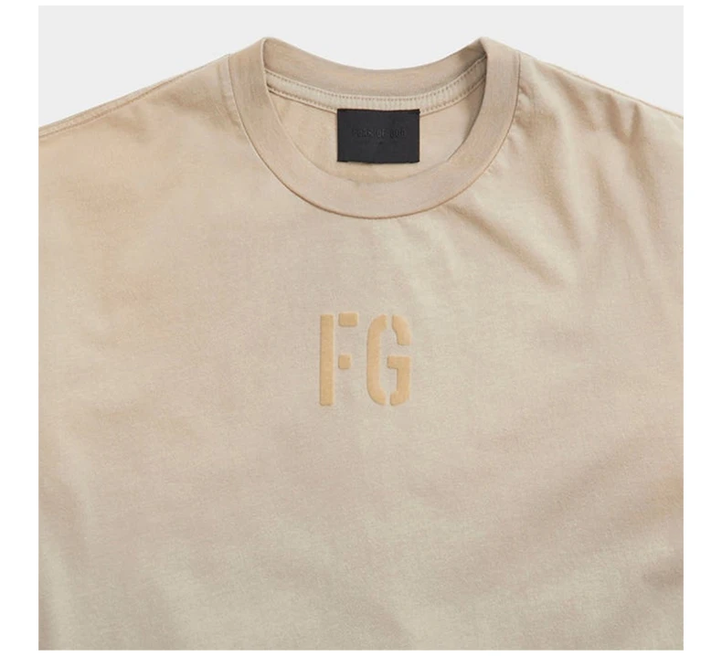 商品Fear of god|FEAR OF GOD 灰色男士T恤 FG50-025CTJ-041,价格¥1132,第6张图片详细描述