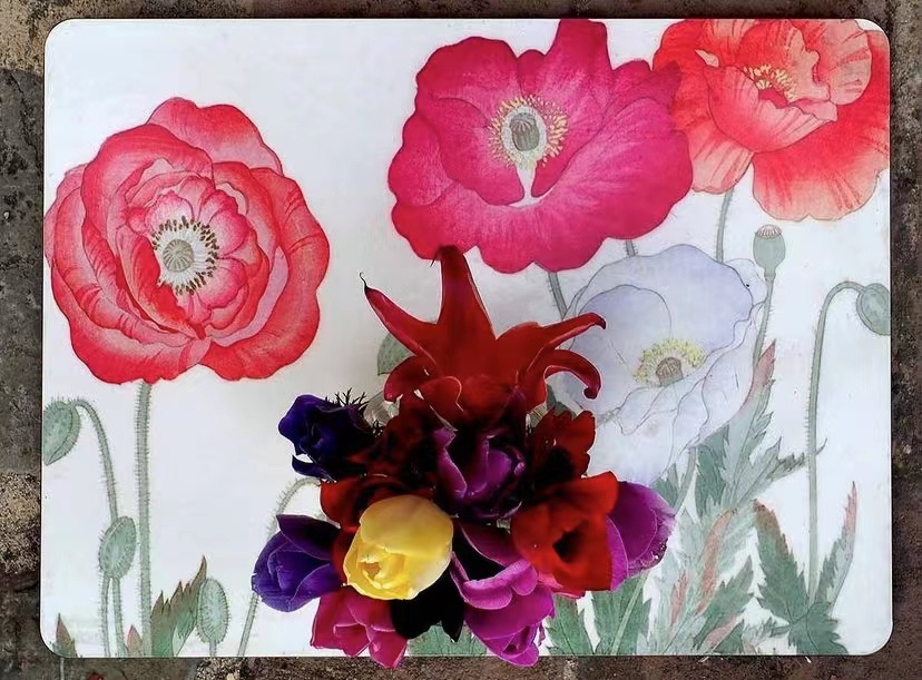 商品La Corallina|【意大利直邮】La Corallina 珂若琳娜四小花旦系列Elba Fiori Four Season五星级酒店餐垫杯垫,价格¥442,第3张图片详细描述