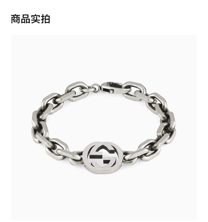 商品Gucci|GUCCI 女士银色手链 YBA627068001,价格¥2299,第4张图片详细描述