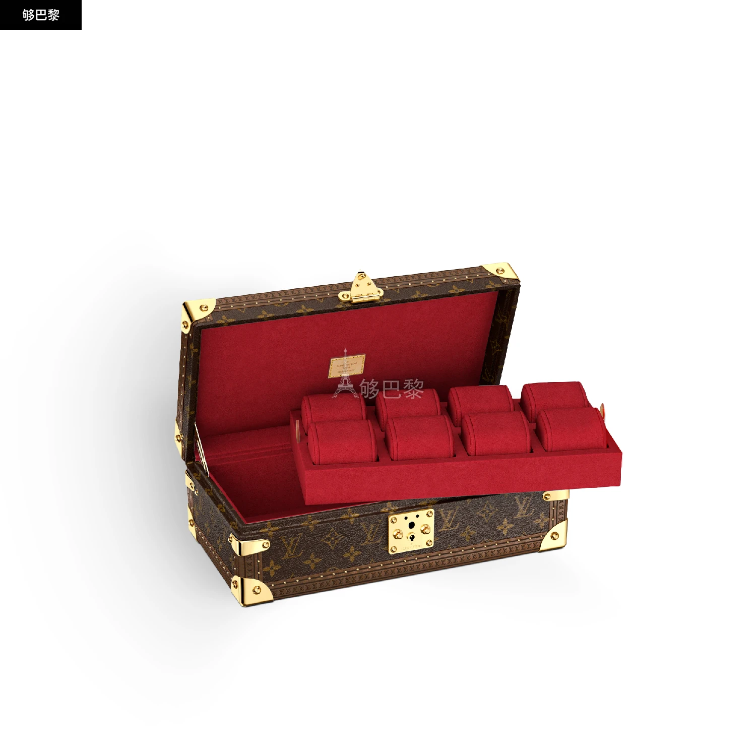 商品Louis Vuitton|【预售】 LV路易威登 25秋冬 男士 家居用品 COFFRET 8只装腕表箱 M20039 ,价格¥65620,第2张图片详细描述