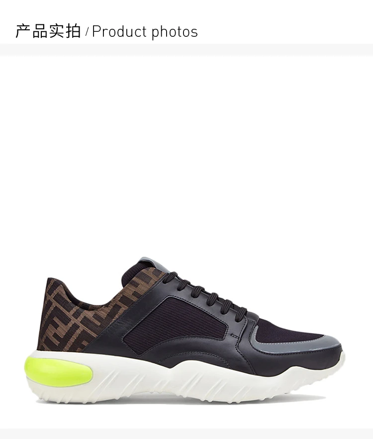商品Fendi|FENDI 黑色男士运动鞋 7E1237-A7M7-F16OF,价格¥3792,第4张图片详细描述