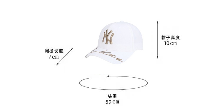 商品MLB|MLB 帽檐艺术字母可调节棒球帽 32CPIK-50I-F,价格¥192,第3张图片详细描述