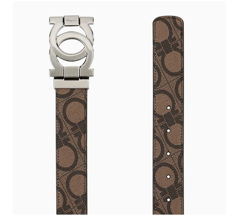 商品Salvatore Ferragamo|SALVATORE FERRAGAMO 棕色男士腰带 67-9162-587484,价格¥2224,第5张图片详细描述