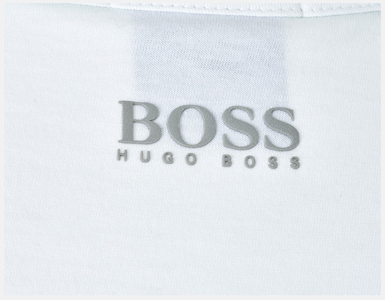 商品[国内直发] Hugo Boss|Hugo Boss 雨果博斯 男士白色纯色款棉质短袖T恤 TEE6-50383413-100,价格¥526,第8张图片详细描述