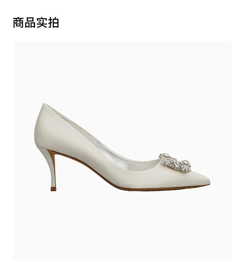 商品[国内直发] Roger Vivier|ROGER VIVIER 女士丝缎搭扣高跟鞋 RVW41417620-RS0-C001,价格¥14502,第4张图片详细描述