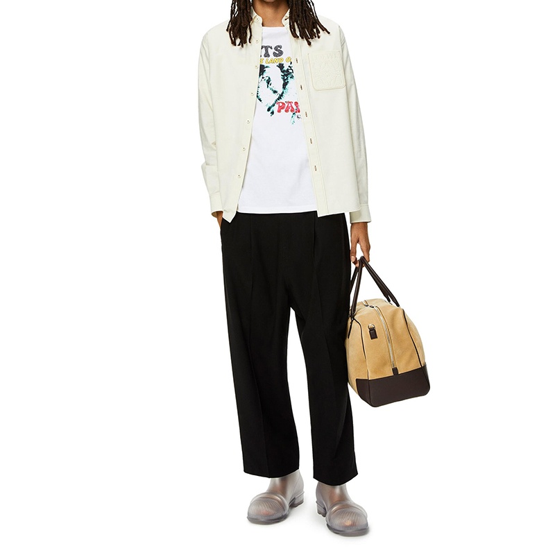 商品Loewe|LOEWE/罗意威 22年秋冬新款 男士白色纯棉小猫印花T恤,价格¥2758,第5张图片详细描述