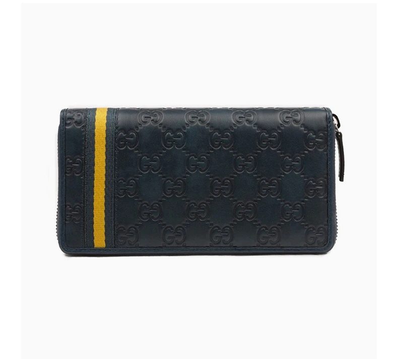 商品[国内直发] Gucci|GUCCI 男士蓝色牛皮手拿包长款钱夹 308009-A0VBR-4469,价格¥5001,第6张图片详细描述