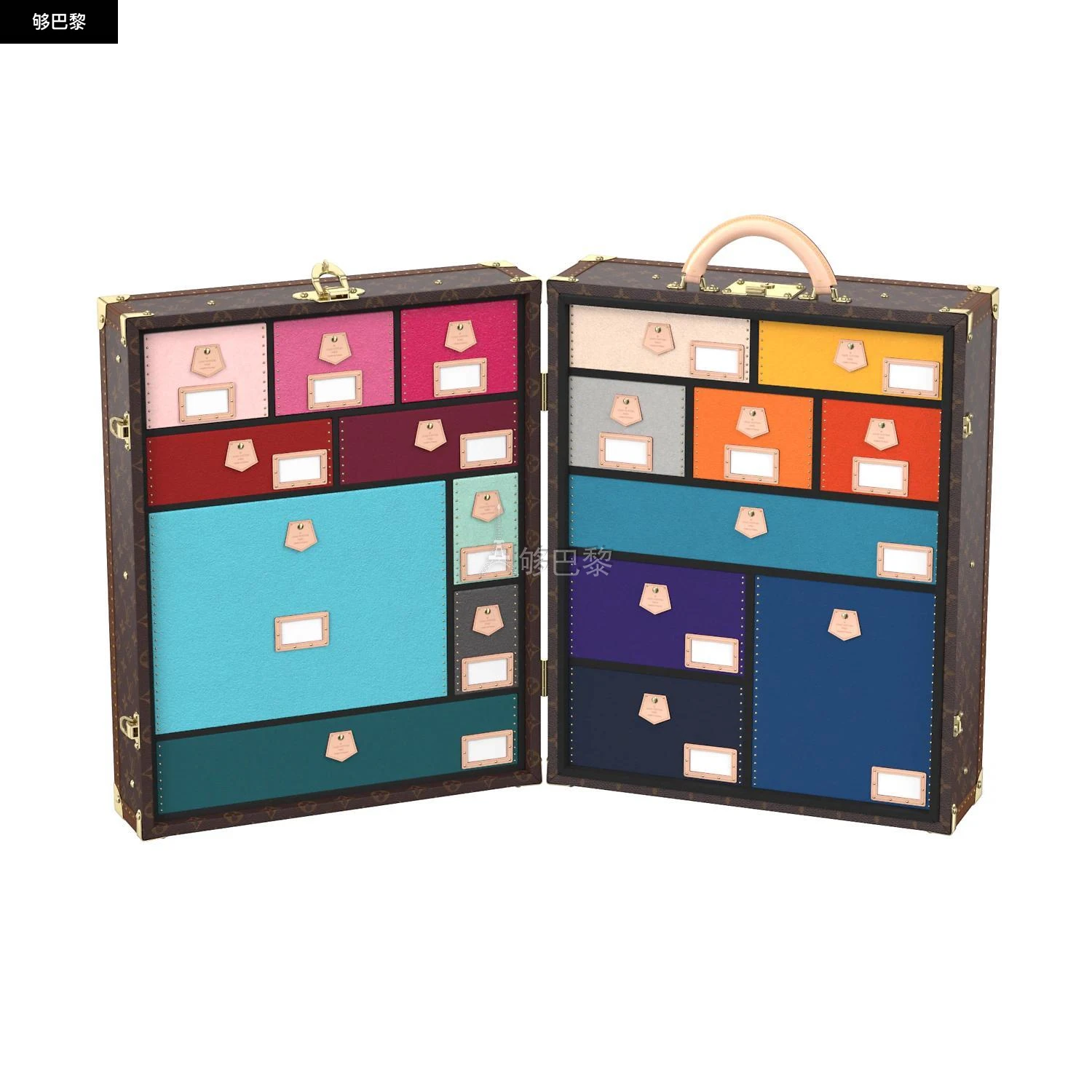 商品Louis Vuitton|【预售】 LV路易威登 25春夏 女士 化妆箱 MALLE SOUVENIRS 硬箱 M10066 ,价格¥378886,第2张图片详细描述