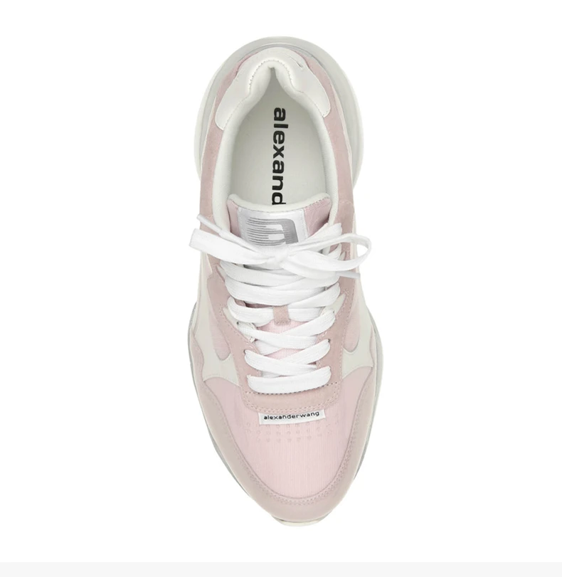 商品Alexander Wang|ALEXANDER WANG 女士粉色皮革运动鞋 30C120B063-650,价格¥1945,第6张图片详细描述