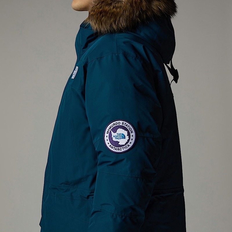 商品The North Face|北面24新款 男士蓝色涤纶可拆卸兜帽羽绒服 NF0A89GS-1NO（两色可选）,价格¥7140,第9张图片详细描述