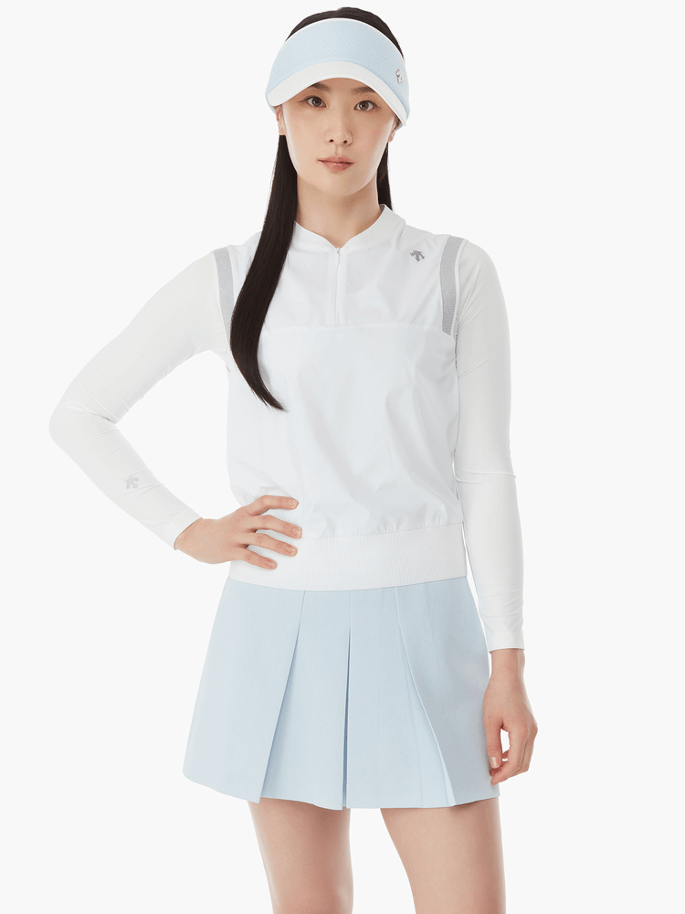 商品DESCENTE|【Brilliant|包邮包税】高球系列女款拼色无袖背心 DP22WFSL41-BBLG,价格¥782,第10张图片详细描述