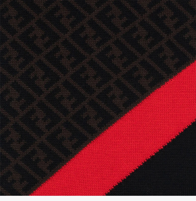 商品Fendi|FENDI 拼色男士围巾 FXS124-AEVB-F1DPC,价格¥2751,第4张图片详细描述