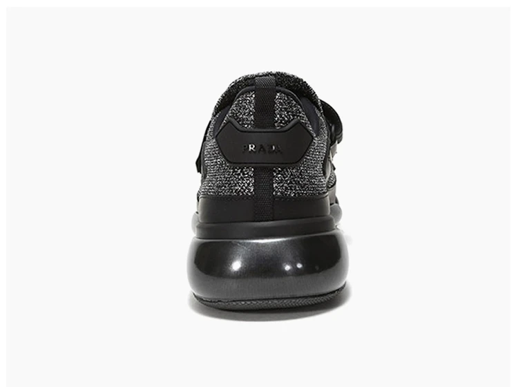 商品Prada|Prada 普拉达 男士黑色织物休闲运动鞋 2OG064-3V92-F0I89,价格¥1875,第9张图片详细描述