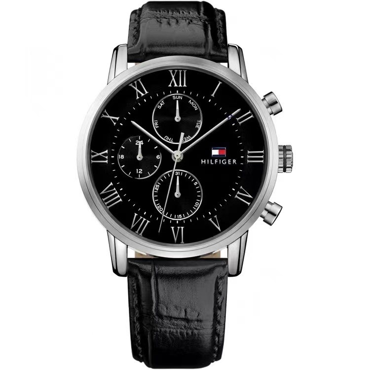 商品[国内直发] Tommy Hilfiger|tommy hilfiger汤米手表多功能星期日历石英表商务休闲防水男表,价格¥576,第5张图片详细描述