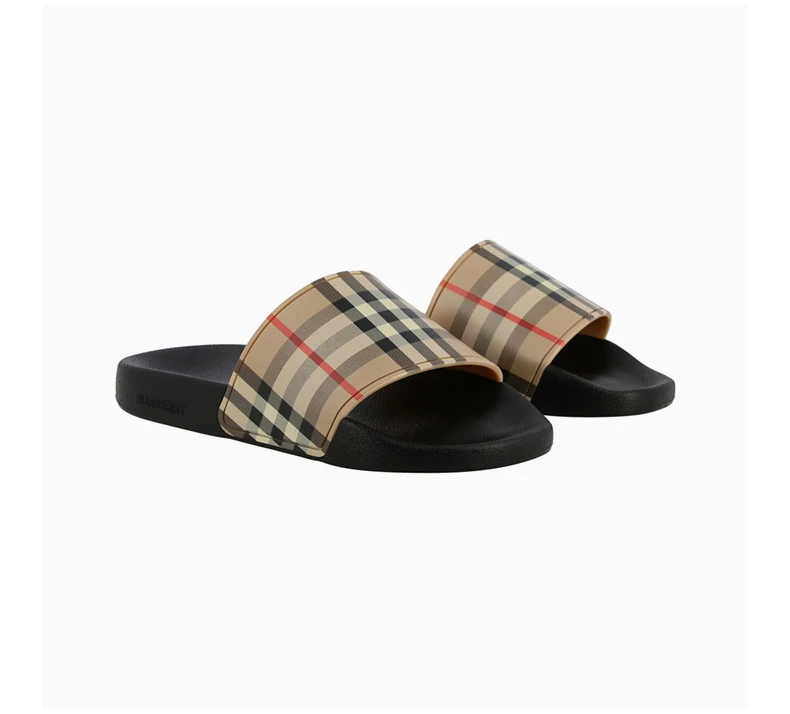 商品Burberry|BURBERRY 米色男士露趾拖鞋 8023965,价格¥1712,第5张图片详细描述