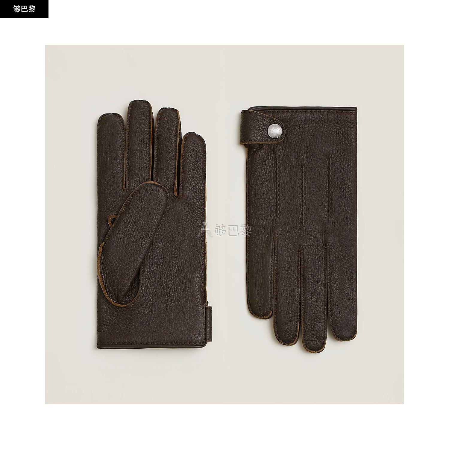 商品Hermes|【预售】 爱马仕 24秋冬 男士 手套 Gants Hubert H232086G 4A,价格¥8799,第2张图片详细描述