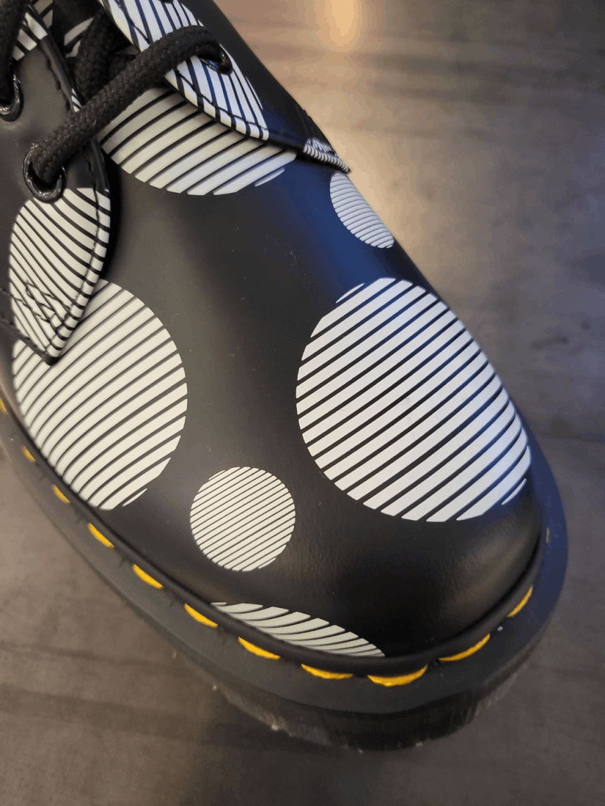 商品Dr. Martens|【Brilliant|包邮包税】马汀博士 马丁靴 1461 Quad Black+White Polka Dot Smooth 26879009,价格¥711,第6张图片详细描述