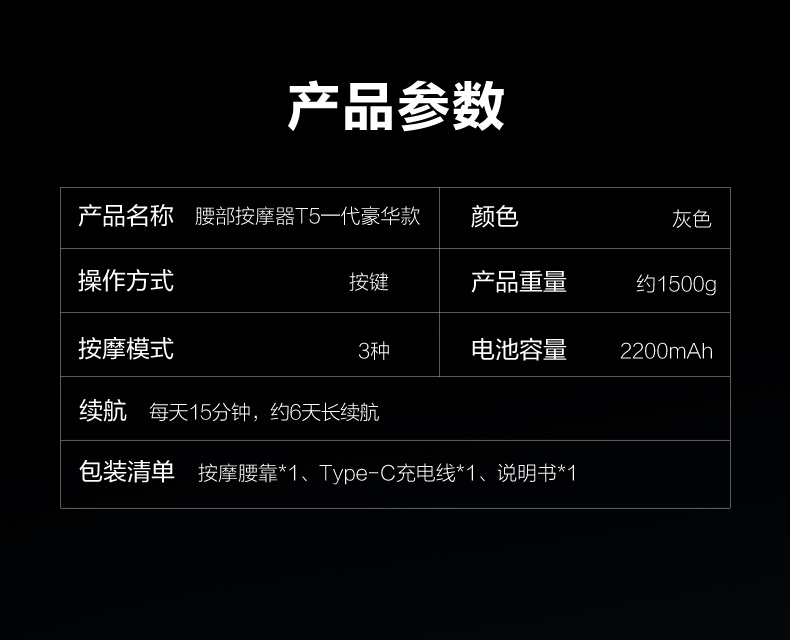 商品[国内直发] SKG|腰部按摩仪器T5背部颈椎热敷车载午睡全身腰部按摩仪靠垫,价格¥523,第30张图片详细描述