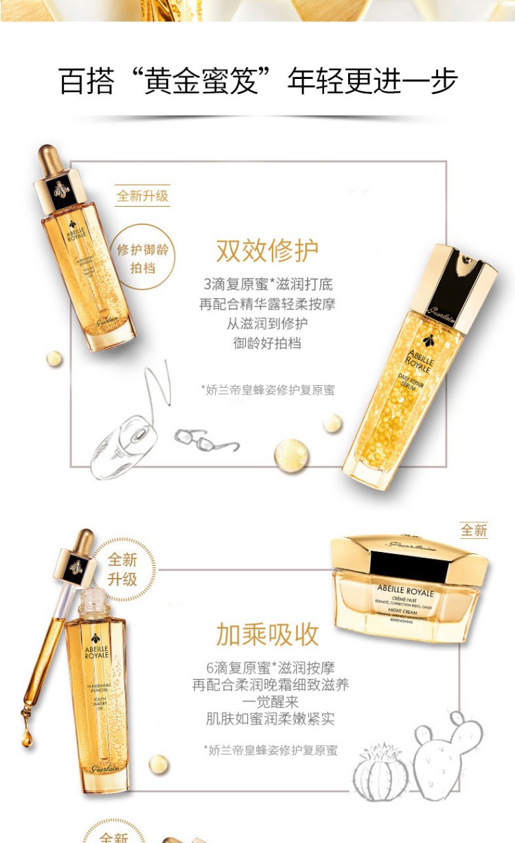 商品Guerlain|Guerlain/娇兰 帝皇蜂姿修护复原蜜50ml,价格¥637,第4张图片详细描述