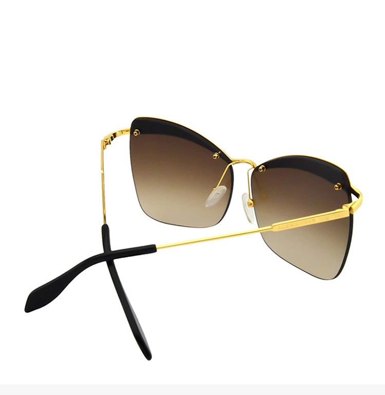 商品[国内直发] Alexander McQueen|Alexander McQueen 亚历山大·麦昆 女士太阳镜 AM0059S-008,价格¥371,第7张图片详细描述