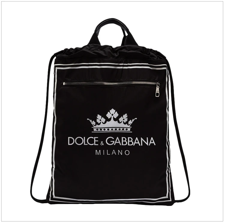 商品Dolce & Gabbana|Dolce&Gabbana 杜嘉班纳 男士黑色尼龙背包 BM1459-AS637-HNR18,价格¥2329,第4张图片详细描述