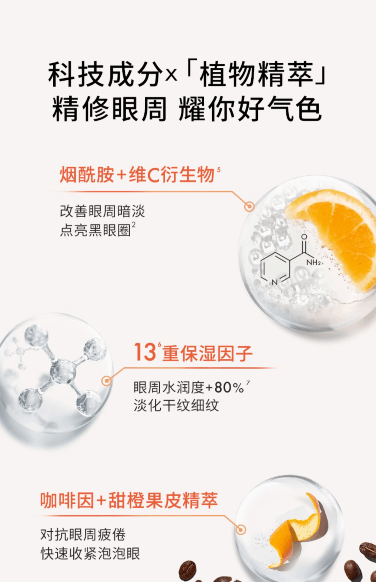 商品Origins|悦木之源咖啡因活力焕亮人参眼霜15ml淡化熊猫眼舒缓眼周滋润,价格¥233,第4张图片详细描述