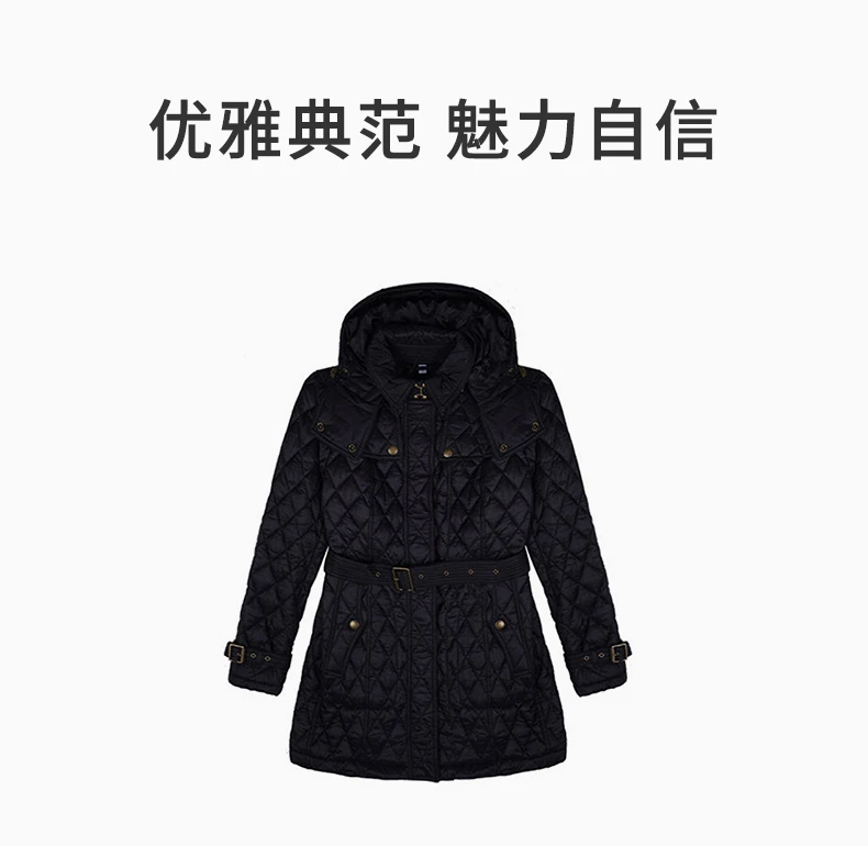 商品Burberry|BURBERRY 黑色女士风衣 8061342,价格¥3513,第1张图片详细描述