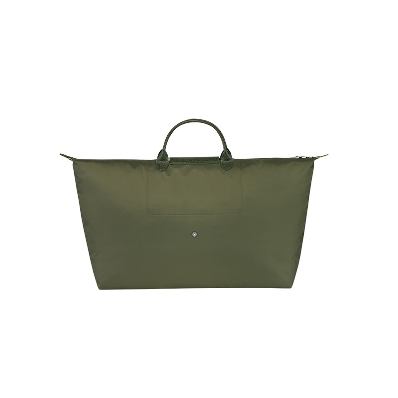 商品Longchamp|珑骧 男士帆布银色五金按扣拉链开合中号旅行包（7色可选）,价格¥1912,第4张图片详细描述